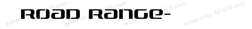 章草Road Range字体转换